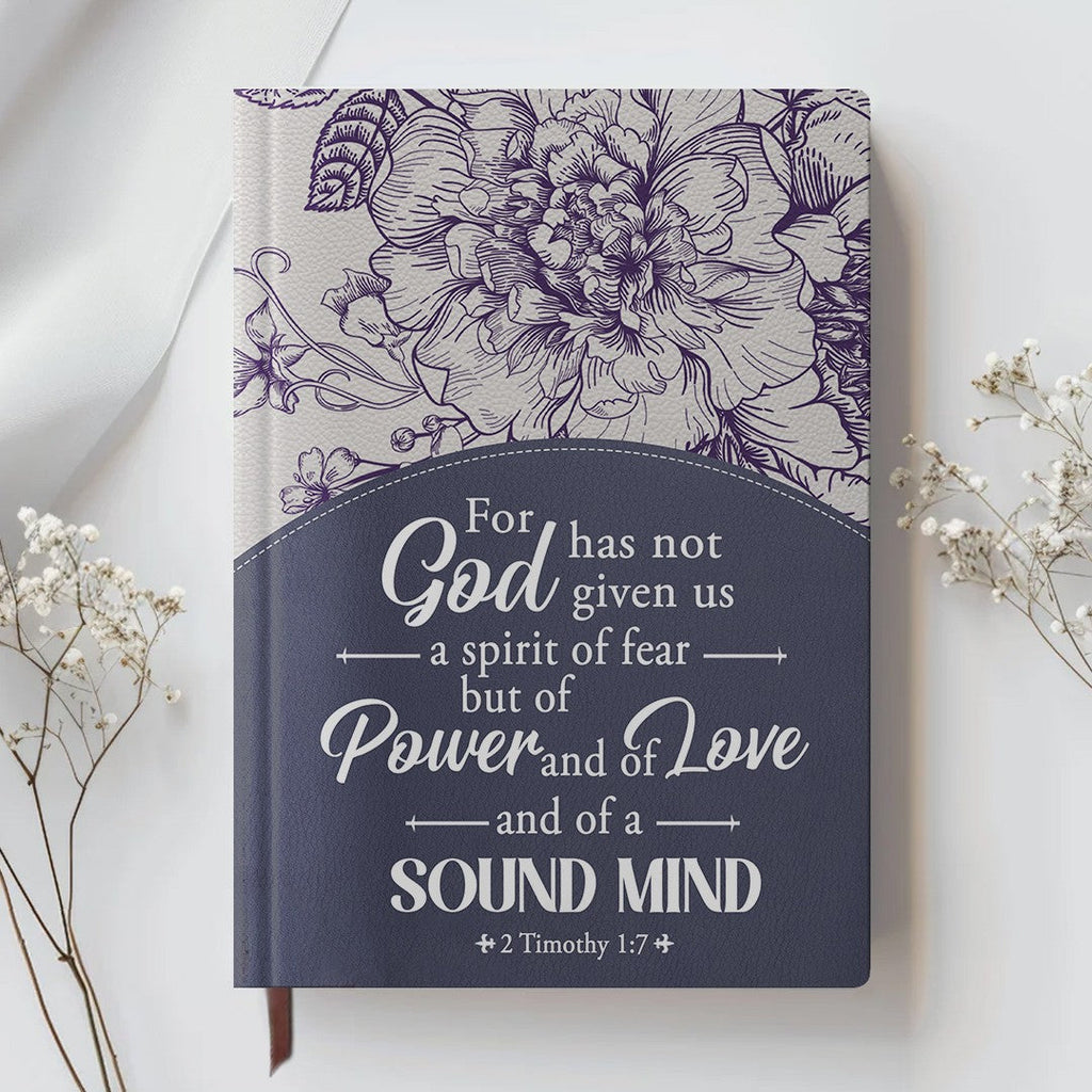 Personalized Purple "Strength & Dignity" Leather Journal