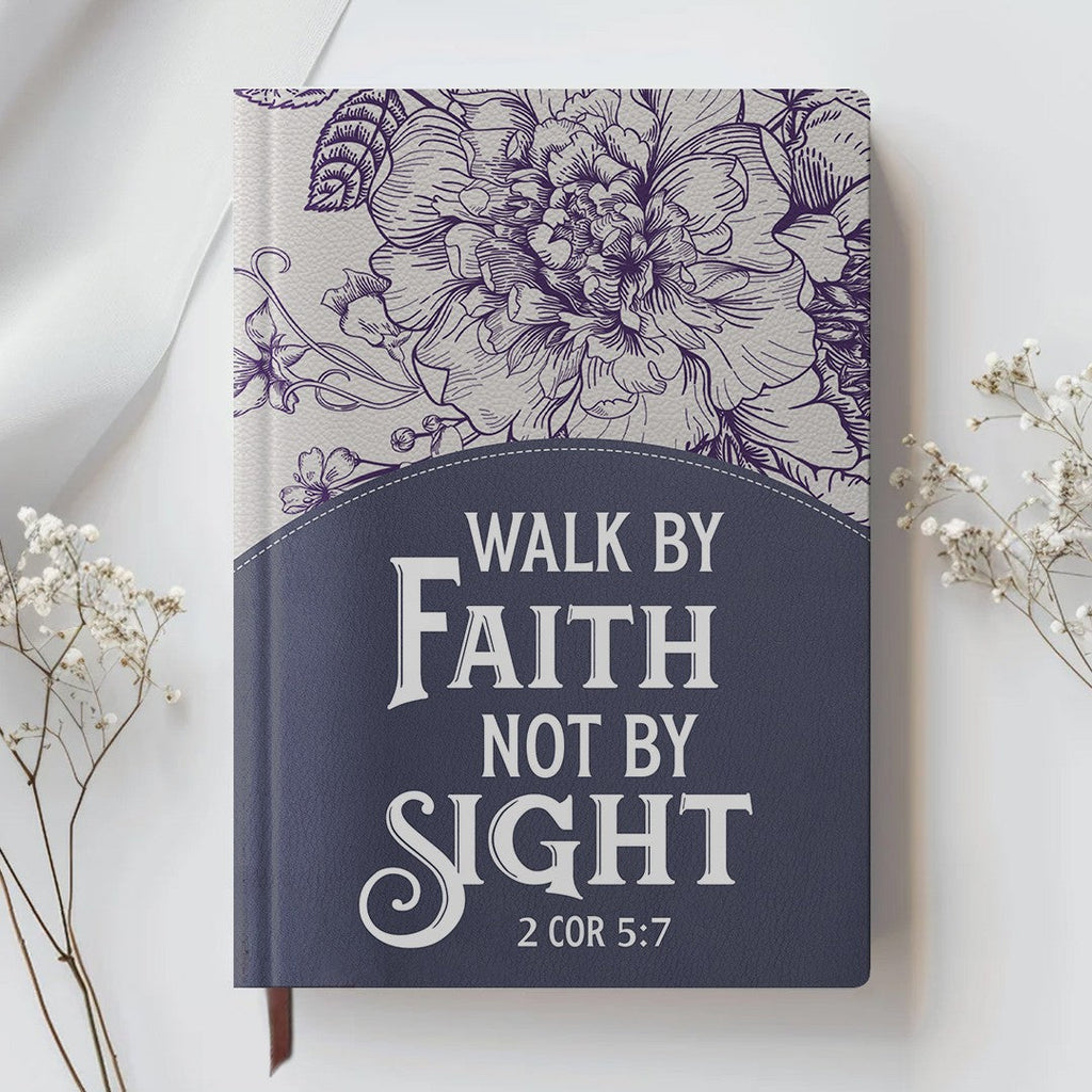 Personalized Purple "Strength & Dignity" Leather Journal