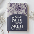 Personalized Purple "Strength & Dignity" Leather Journal