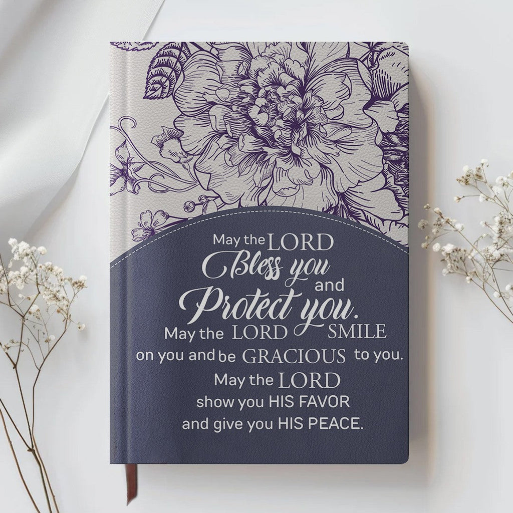 Personalized Purple "Strength & Dignity" Leather Journal