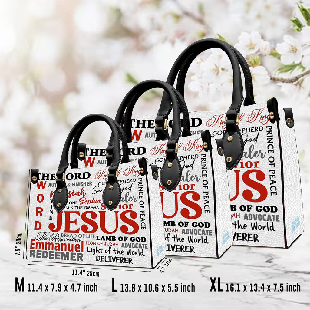 Jesus King of Kings Vintage Leather Handbag