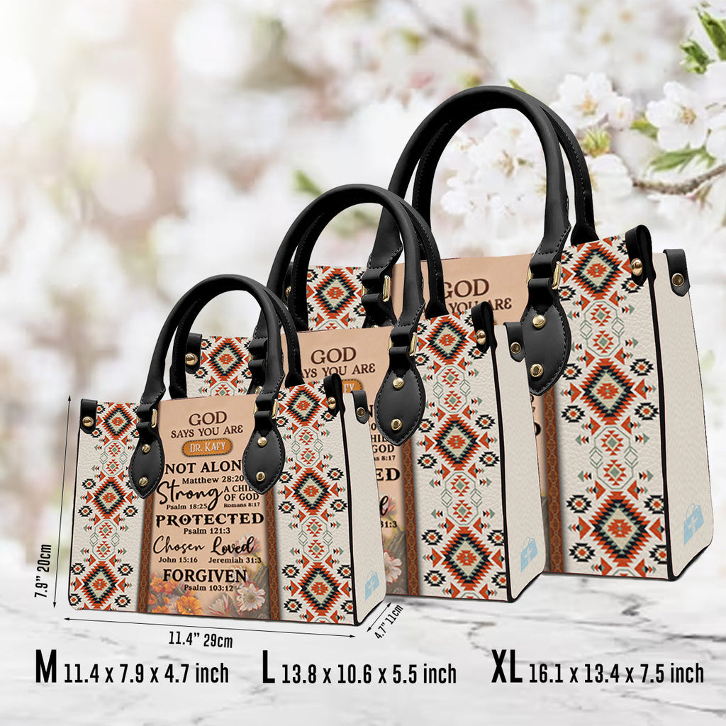 God Says You Are Southwest Leather Handbag