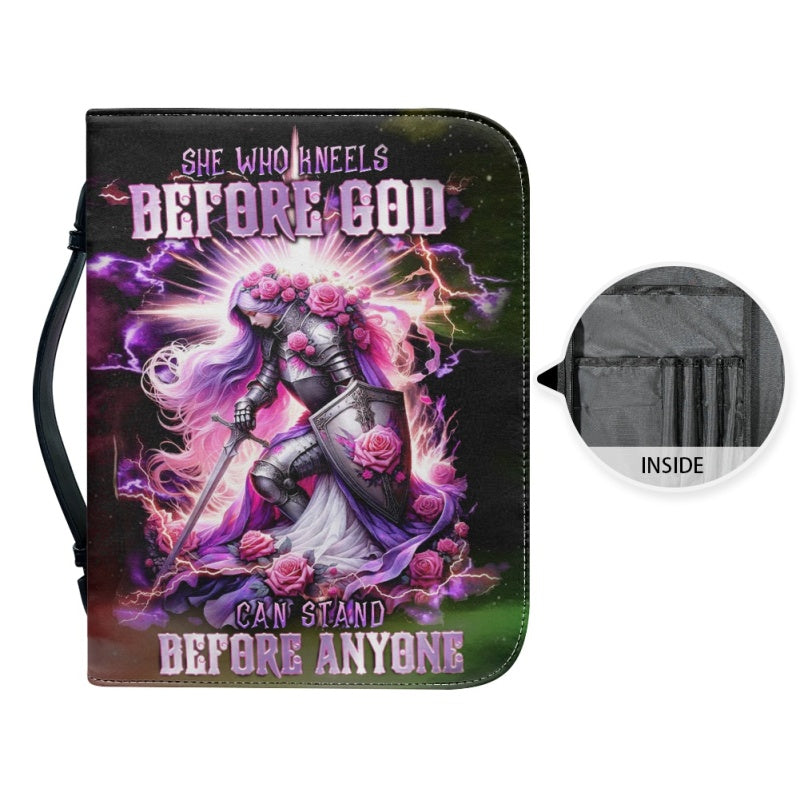She Who Kneels Personalized Bible Cover
