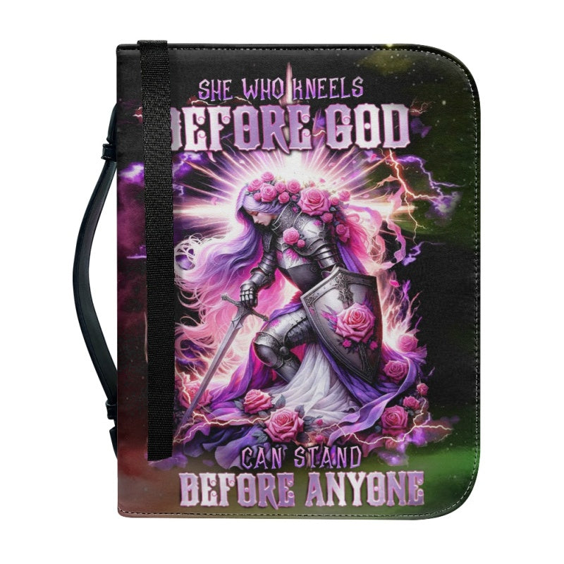 She Who Kneels Personalized Bible Cover
