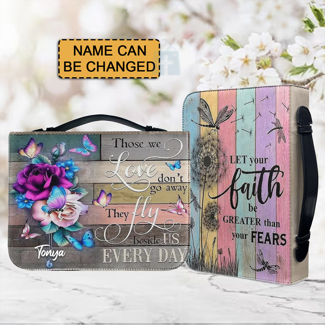 Personalized Let Your Faith Butterfly Bible Cover