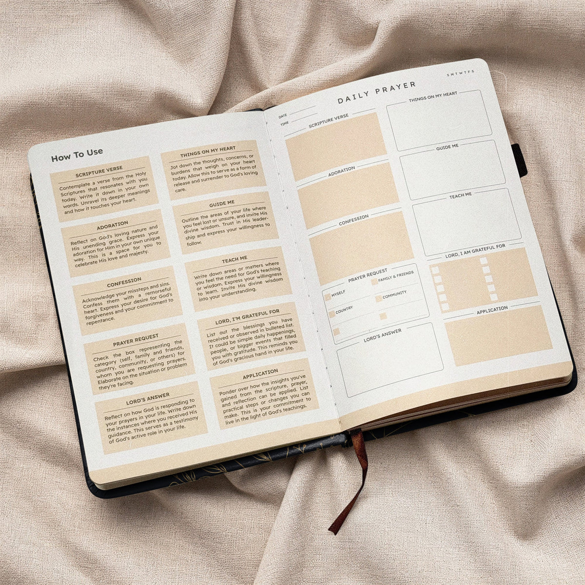 Treasured Proverbs 3:5 Leather Prayer Journal