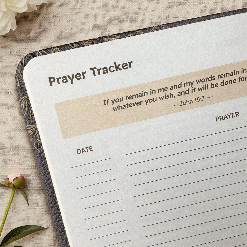 Treasured Proverbs 3:5 Leather Prayer Journal