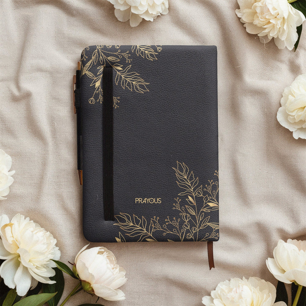 Treasured Proverbs 3:5 Leather Prayer Journal