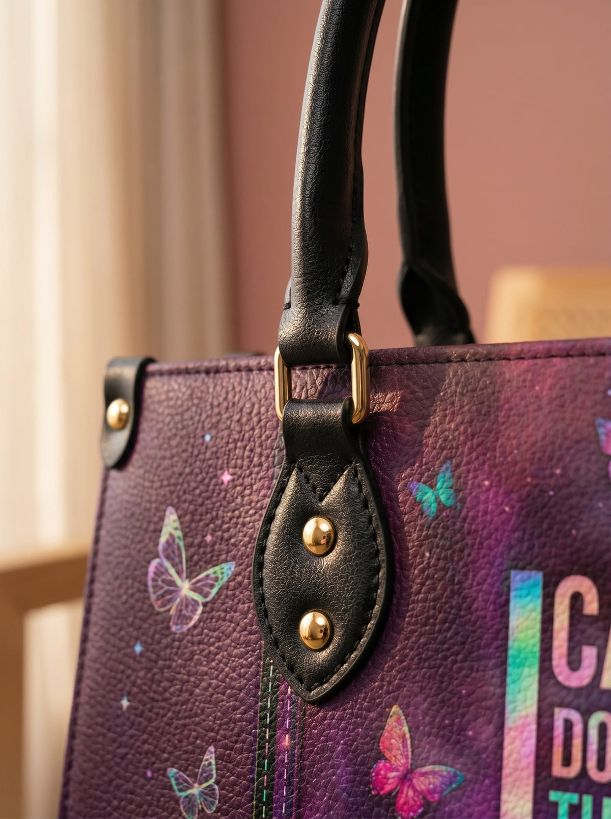 Philippians 4:13 Limitless Leather Handbag