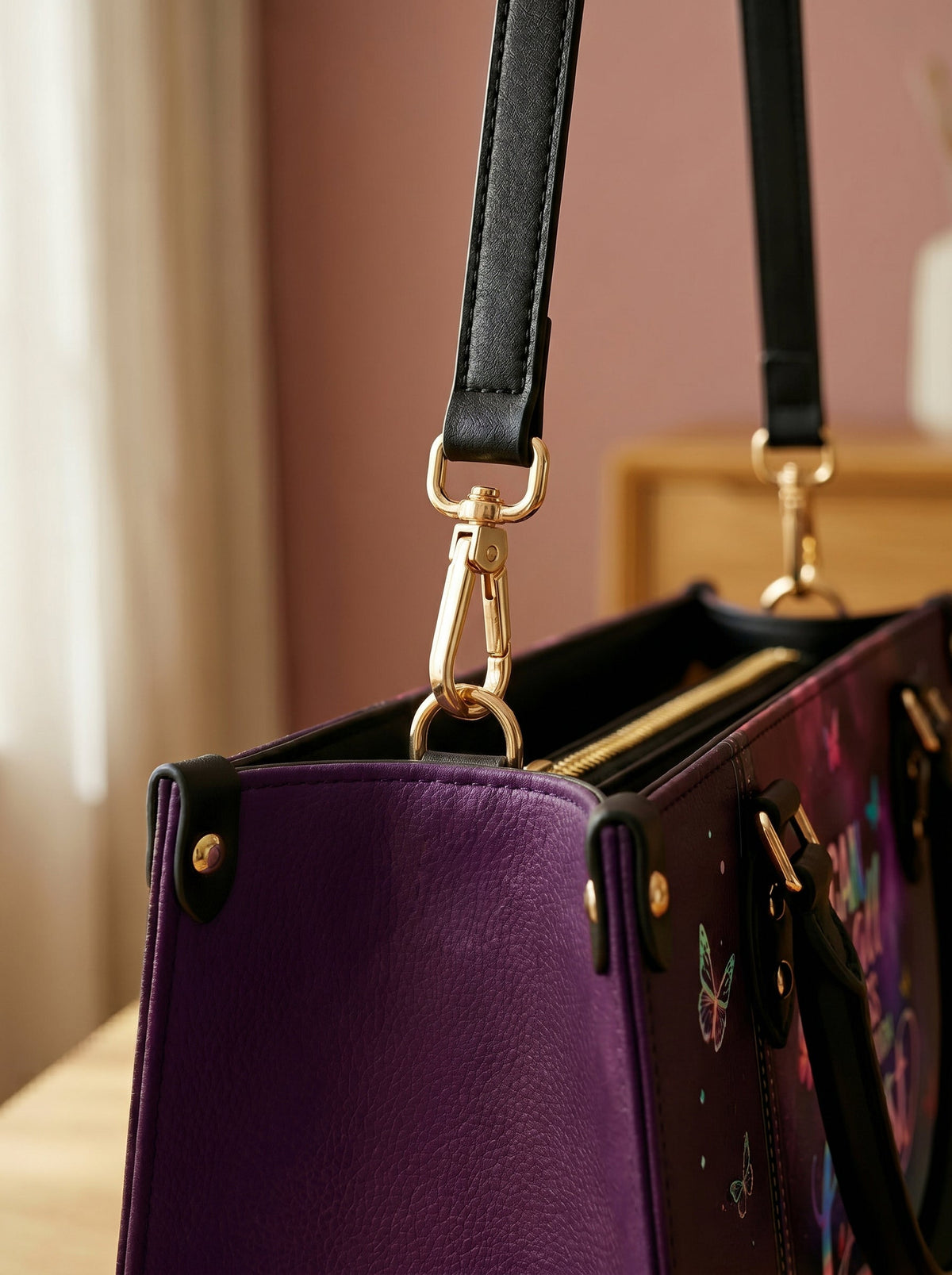 Philippians 4:13 Limitless Leather Handbag