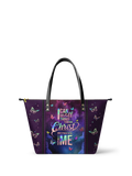 Limitless Philippians 4:13 Leather Tote Bag