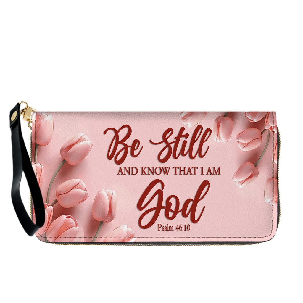 Personalized Pink Tulip Christian Handbag Set