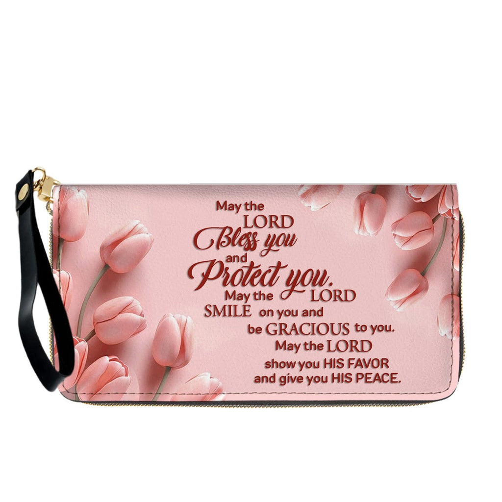 Personalized Pink Tulip Christian Handbag Set