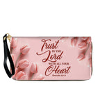 Personalized Pink Tulip Christian Handbag Set