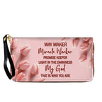 Personalized Pink Tulip Christian Handbag Set