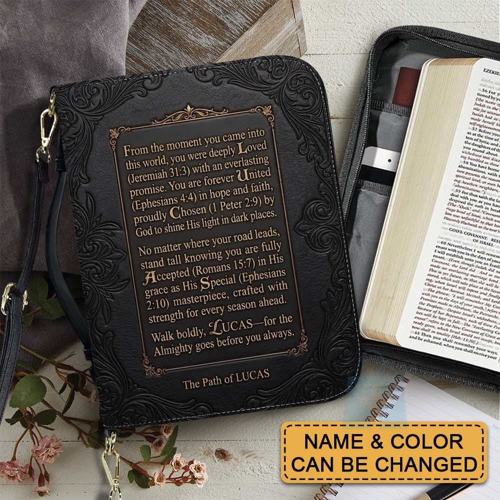 Personalized Name Acrostic Bible Cover