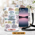 Bible Affirmations Personalized Leather Phone Bag