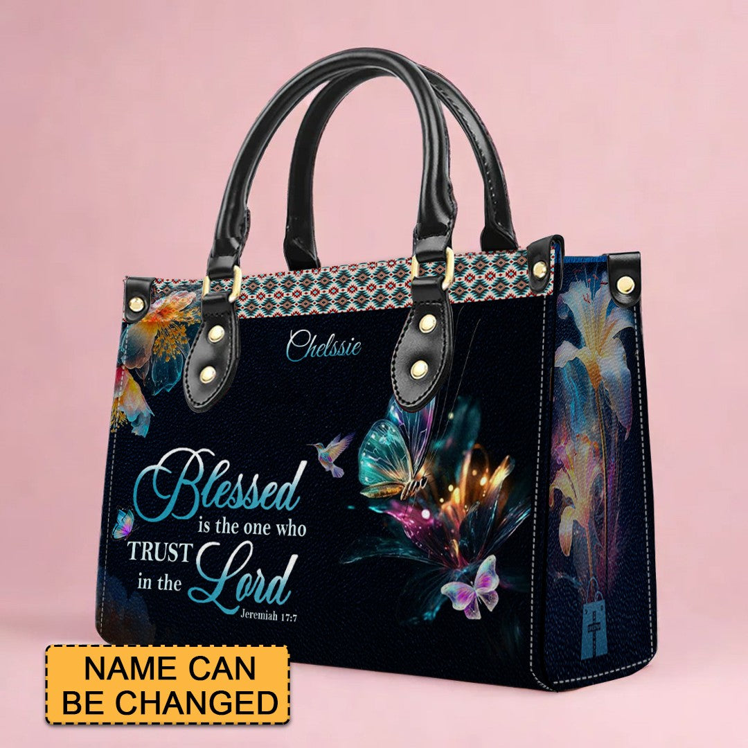 Jeremiah 17:7 Blessed Leather Handbag & Wallet