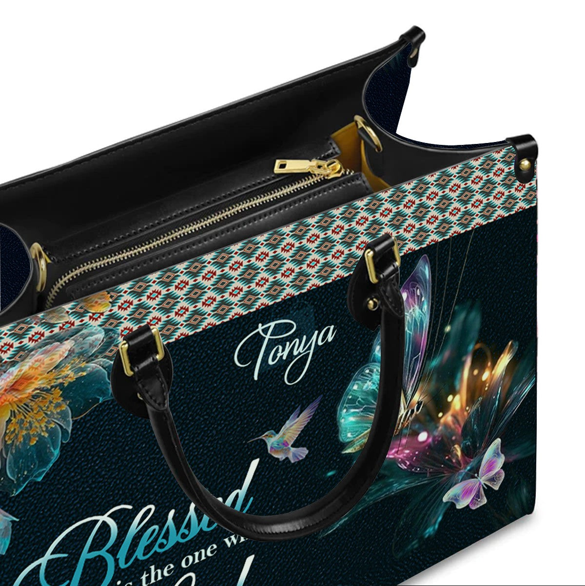 Jeremiah 17:7 Blessed Leather Handbag & Wallet