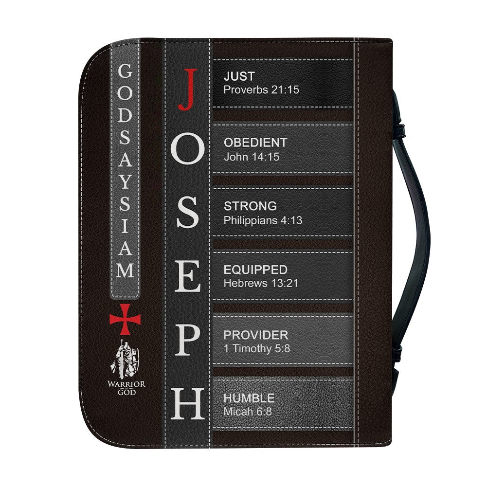 Personalized Warrior of God Bible Cover for Men