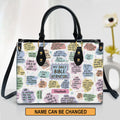 Personalized Bible Affirmations Leather Tote Bag