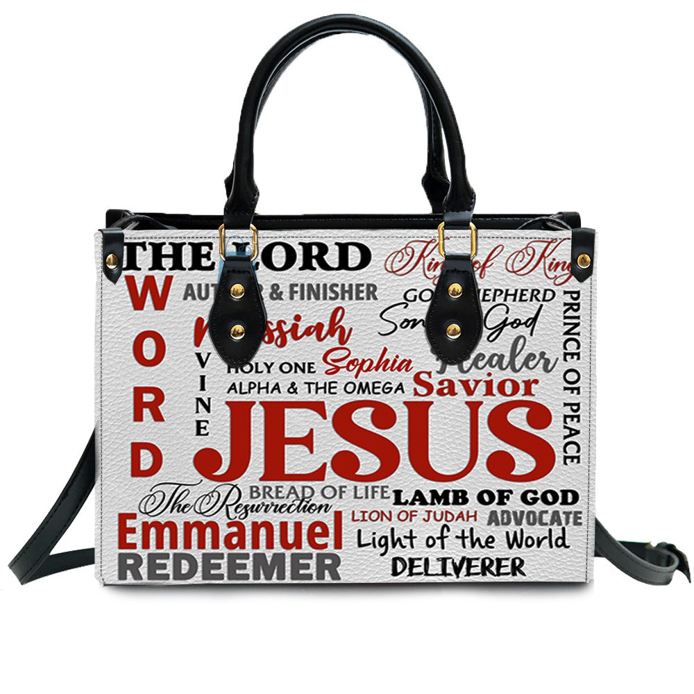 Jesus King of Kings Vintage Leather Handbag