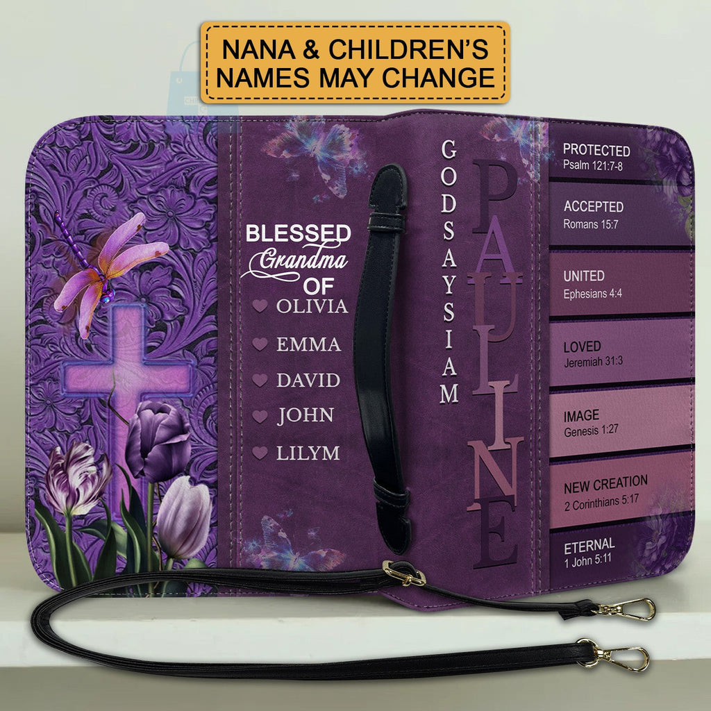 Personalized Sacred Name Meaning Bible Cover