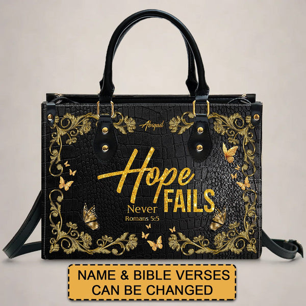 Hope & Faith Personalized Christian Tote Bag
