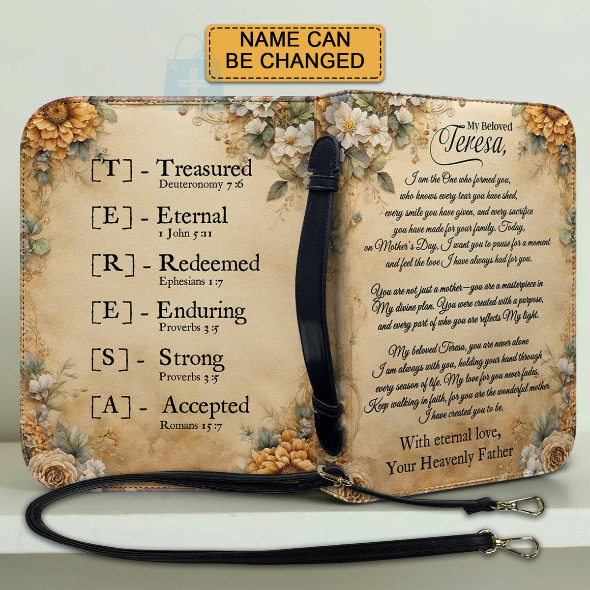 Personalized God's Letter Bible Cover