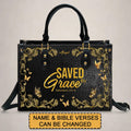 Love & Grace Personalized Christian Leather Tote