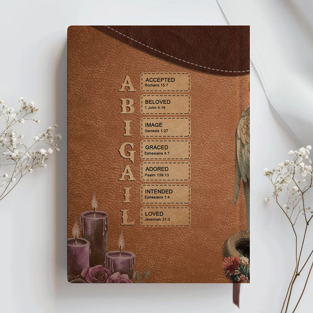 Personalized "Spiritual Warfare Prayers" Leather Journal