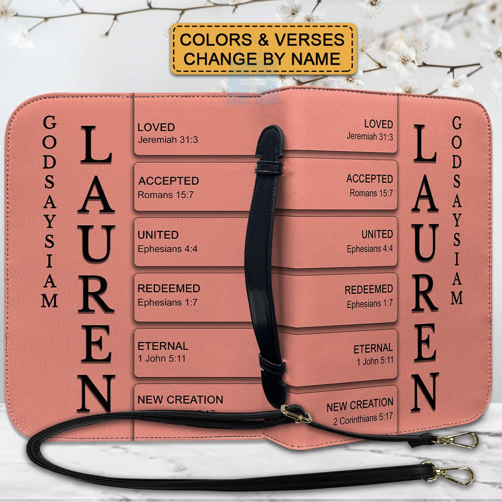 Personalized Bible Cover with Custom Name & Verse