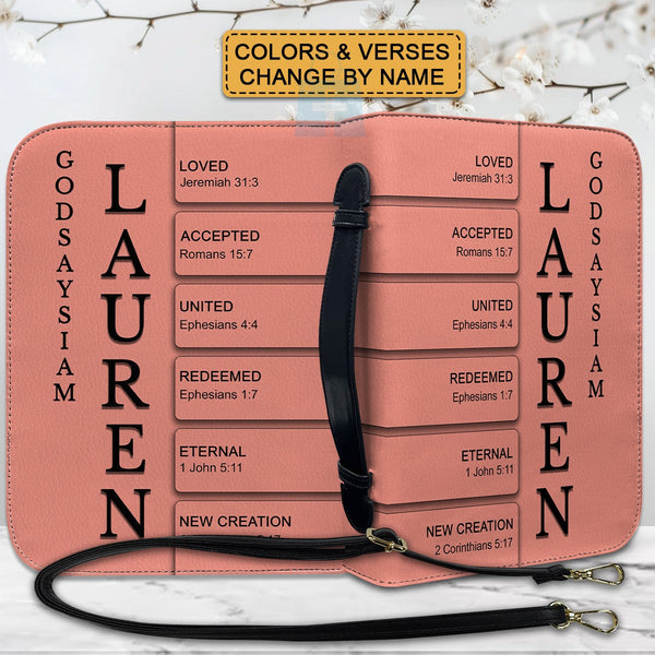 Personalized Bible Cover with Custom Name & Verse