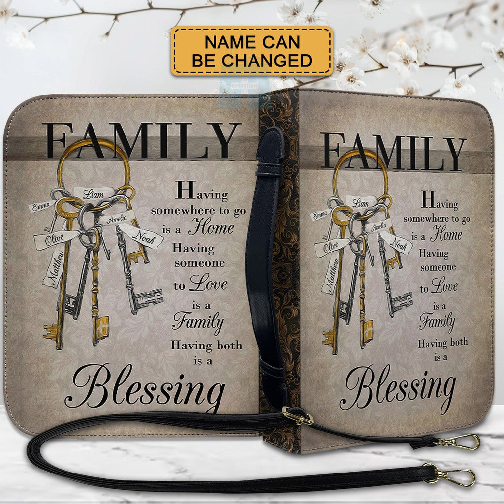 Personalized Family Blessing Bible Cover