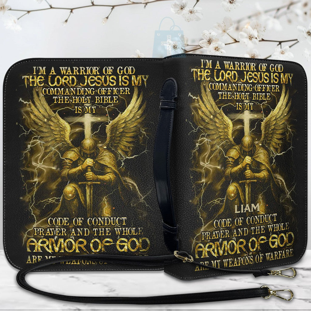 Warrior of God Personalized Bible Cover for Men