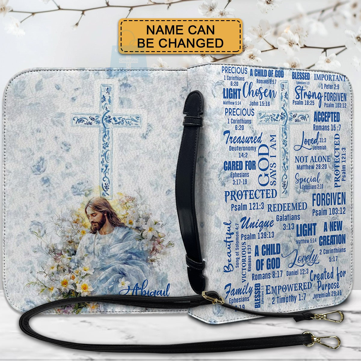 Personalized God Says I AM Bible Cover
