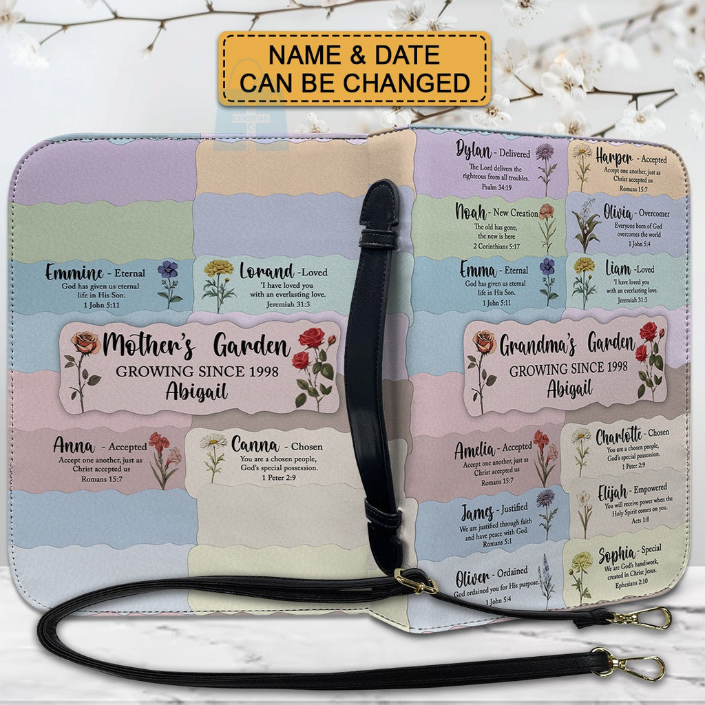 Personalized Grandma & Mom's Garden Bible Cover
