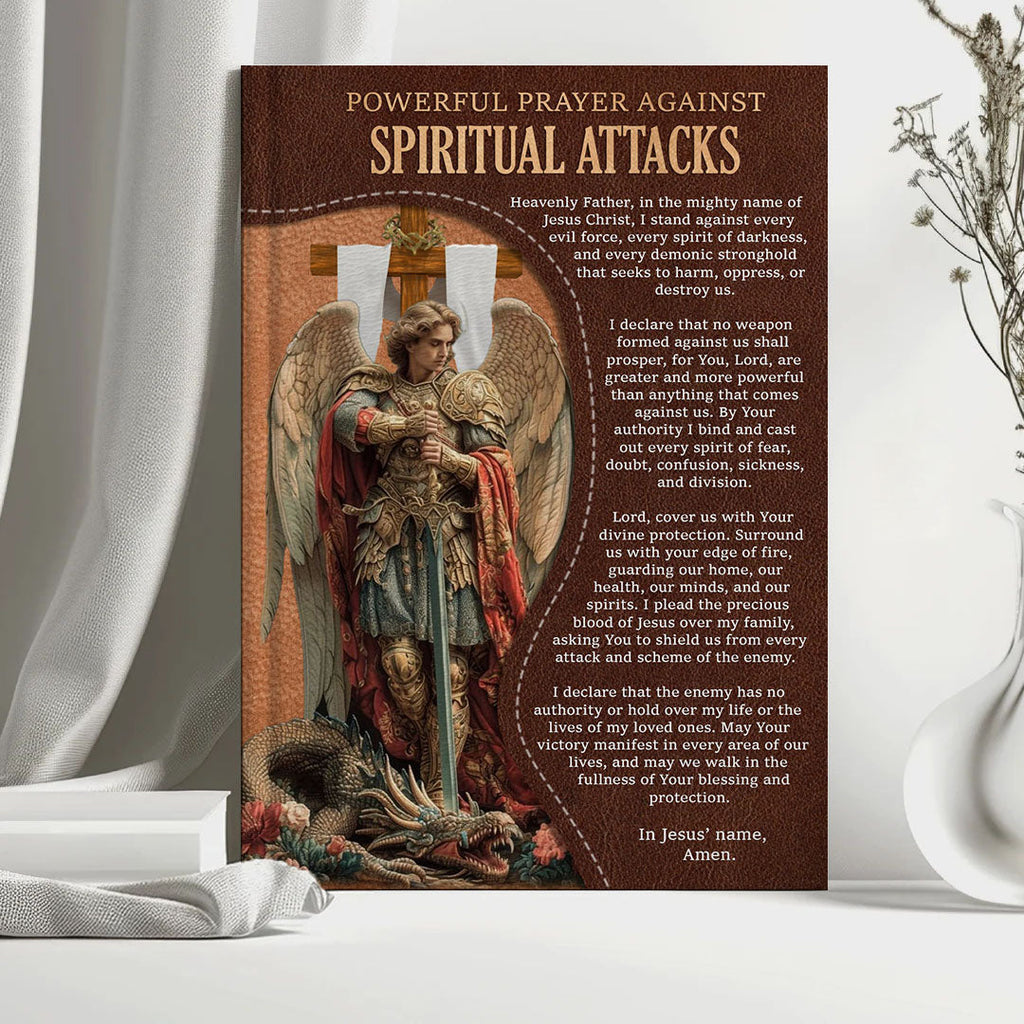 Personalized "Spiritual Warfare Prayers" Leather Journal
