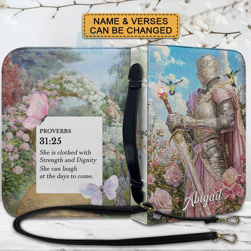 Retro Pink Personalized Name Bible Cover