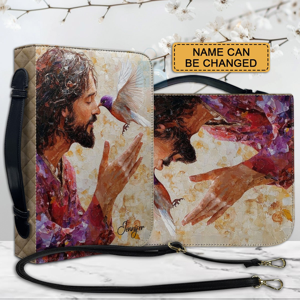God Blessed The Broken Road Custom Bible Cover