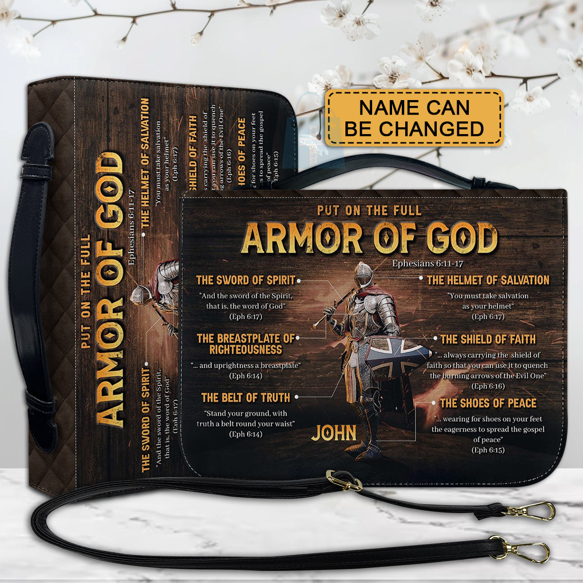 Personalized Armor of God Bible Cover