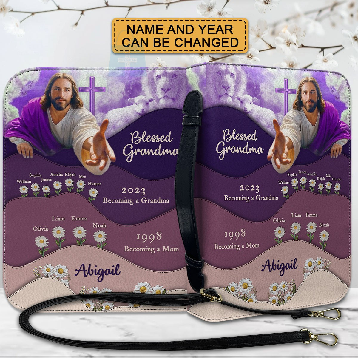 Personalized Blessed Motherhood Bible Cover