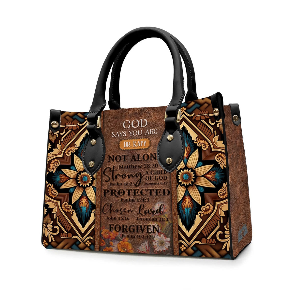 God Says You Are Southwest Leather Handbag