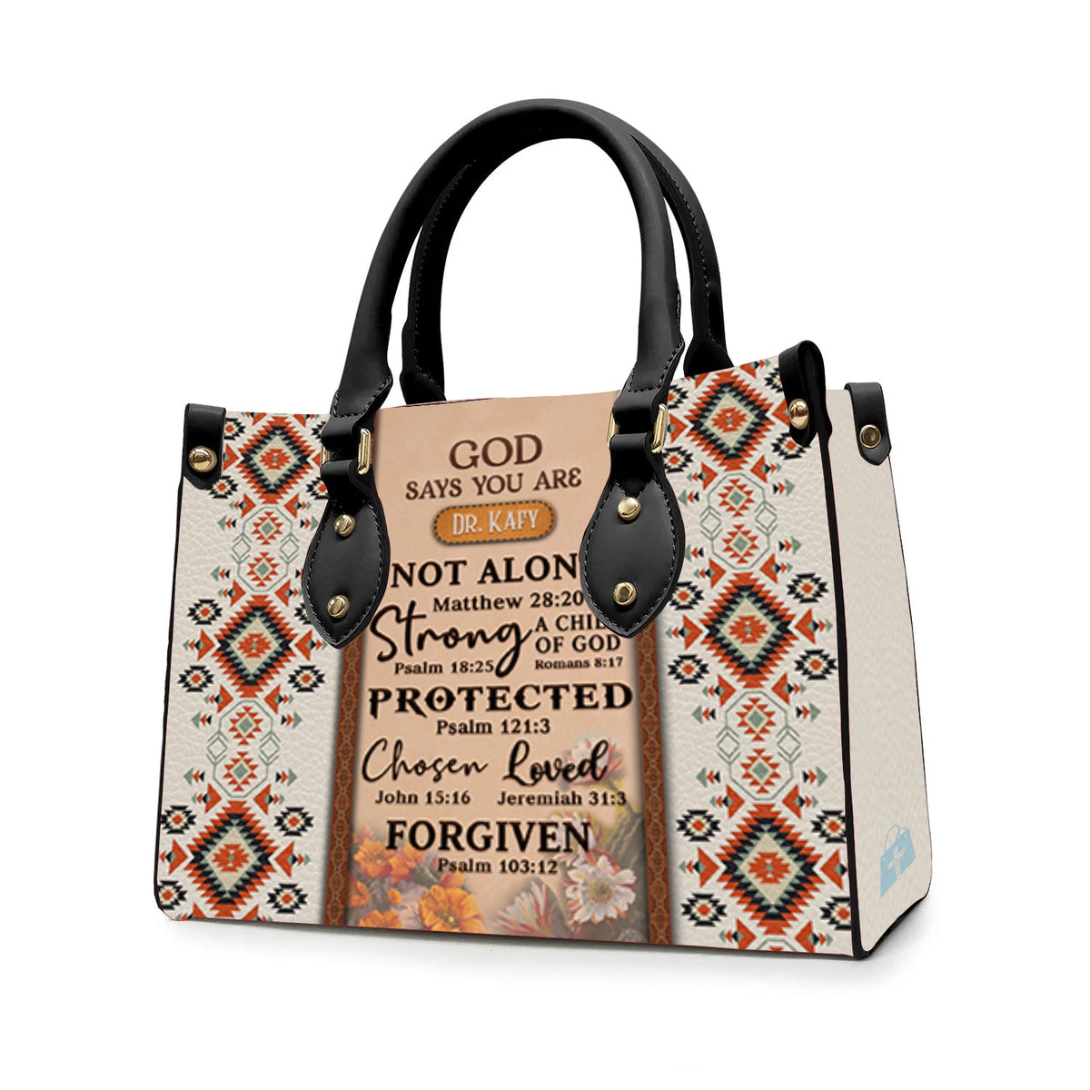 God Says You Are Southwest Leather Handbag