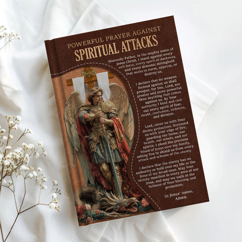 Personalized "Spiritual Warfare Prayers" Leather Journal