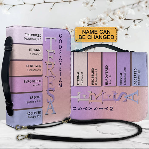 Dreamy Lavender Sky Personalized Bible Cover