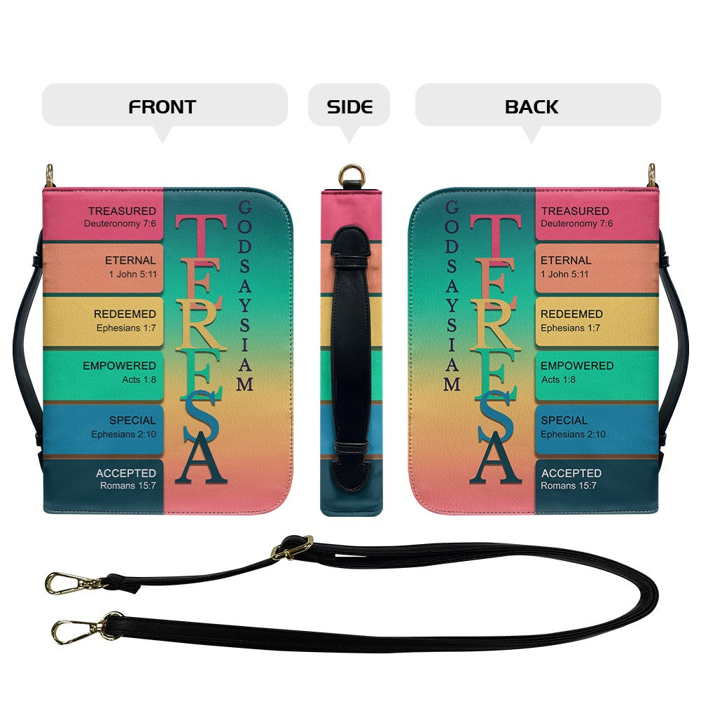 Personalized Vibrant Summer Bible Cover
