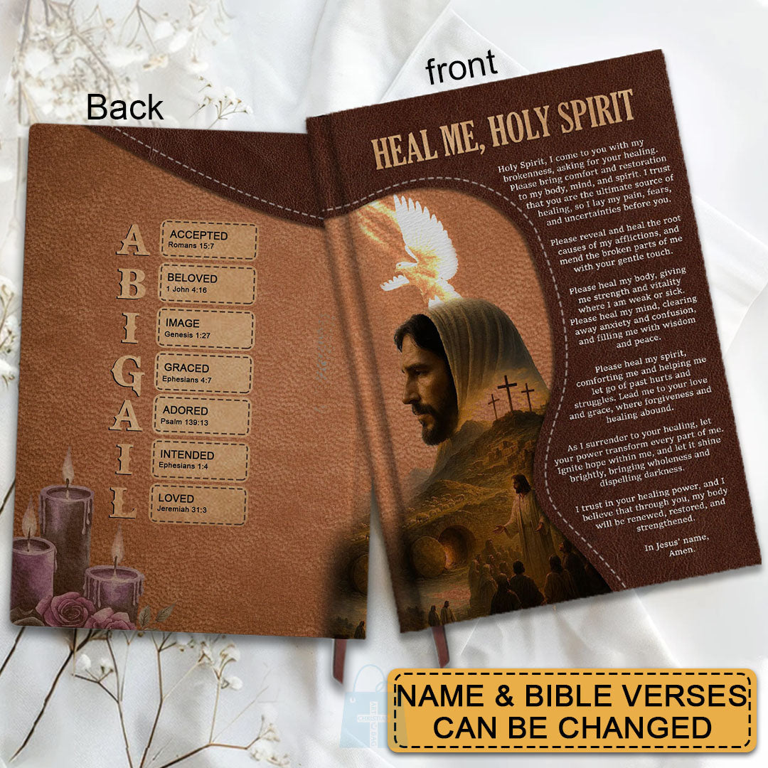 Personalized "Spiritual Warfare Prayers" Leather Journal