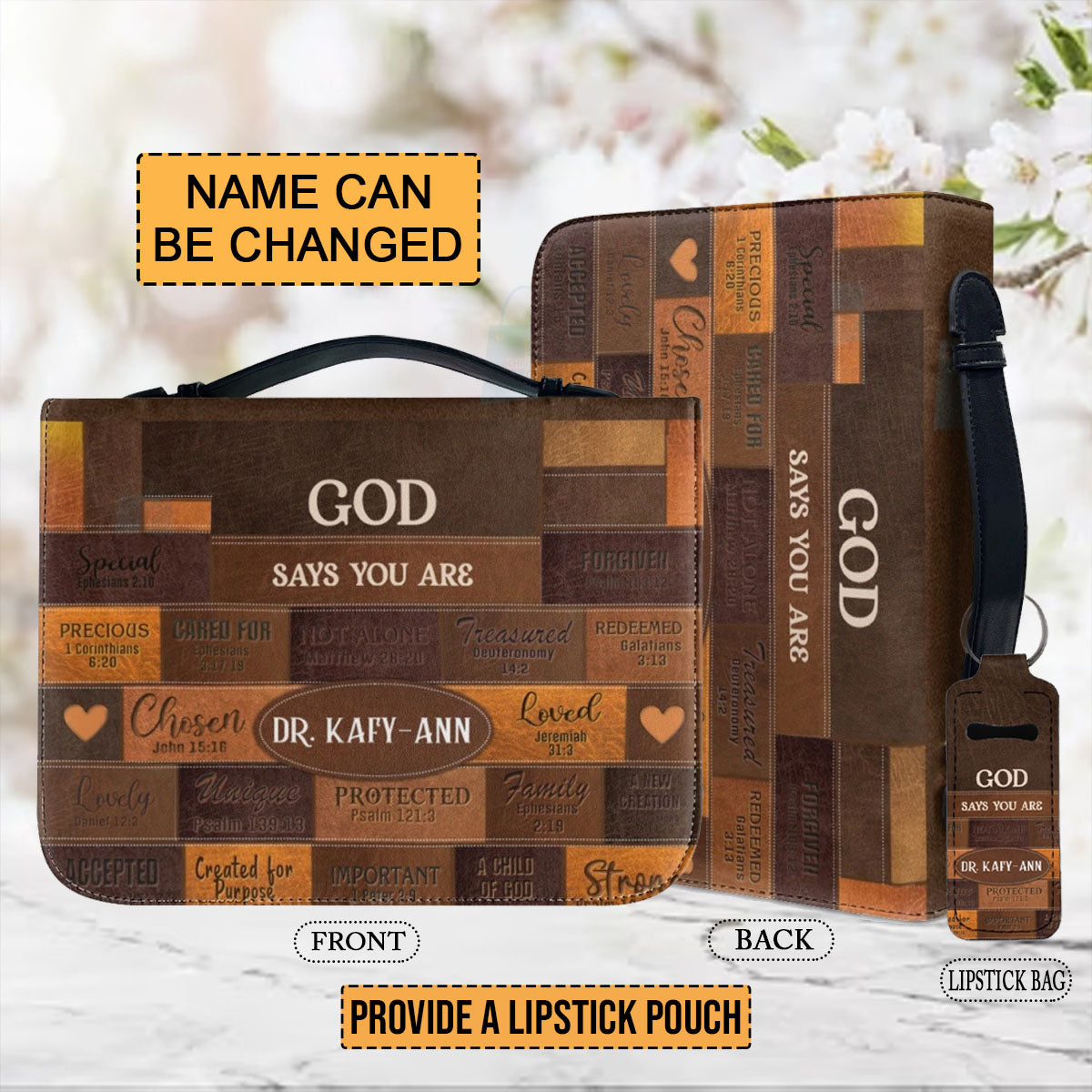 God Says You Are Personalized Bible Cover