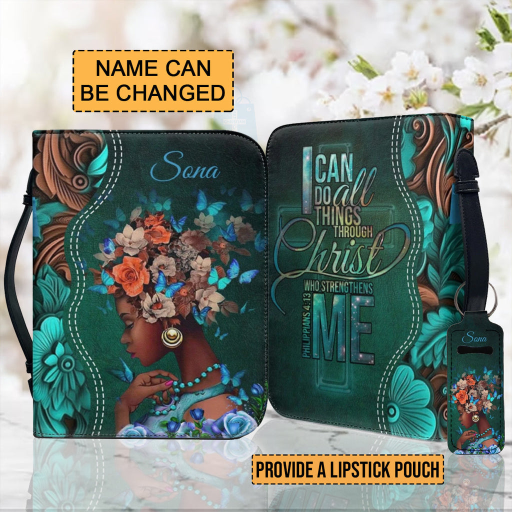 Personalized Philippians 4:13 Bible Cover